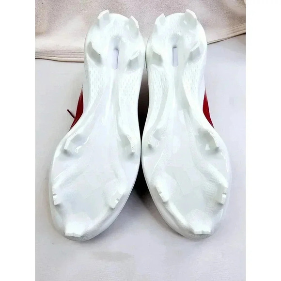 Adidas Size 13.5 Icon 7 Men's Low Top TPU Baseball Cleats Red/White S23880 NWT - Picture 7 of 14